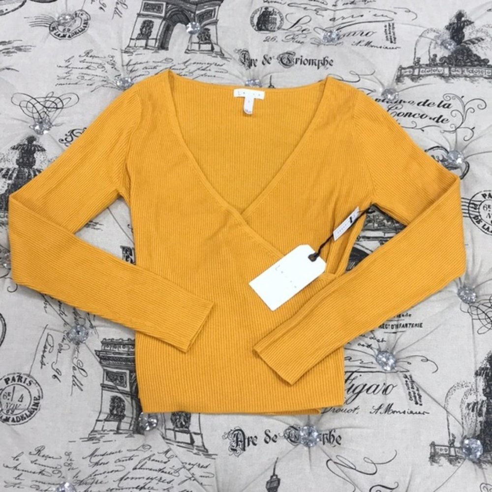 Leith Rib Wrap Sweater - Picture 3 of 6